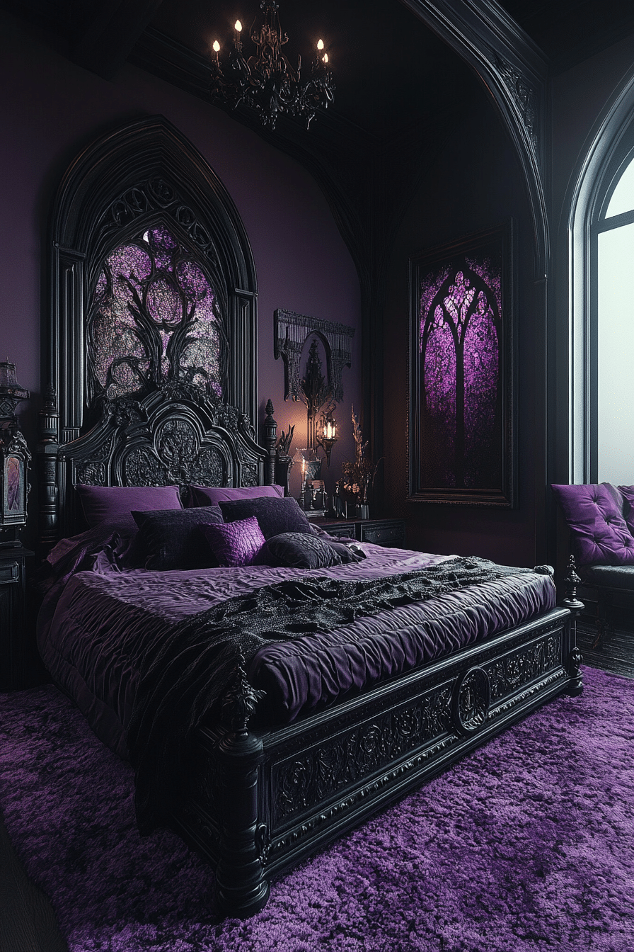 19 Gothic Bedroom Ideas That Highlight Rich Textures and Dark Tones