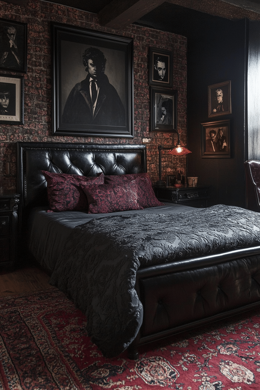 19 Gothic Bedroom Ideas That Highlight Rich Textures and Dark Tones
