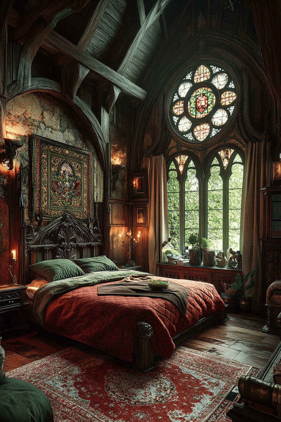 19 Gothic Bedroom Ideas That Highlight Rich Textures and Dark Tones