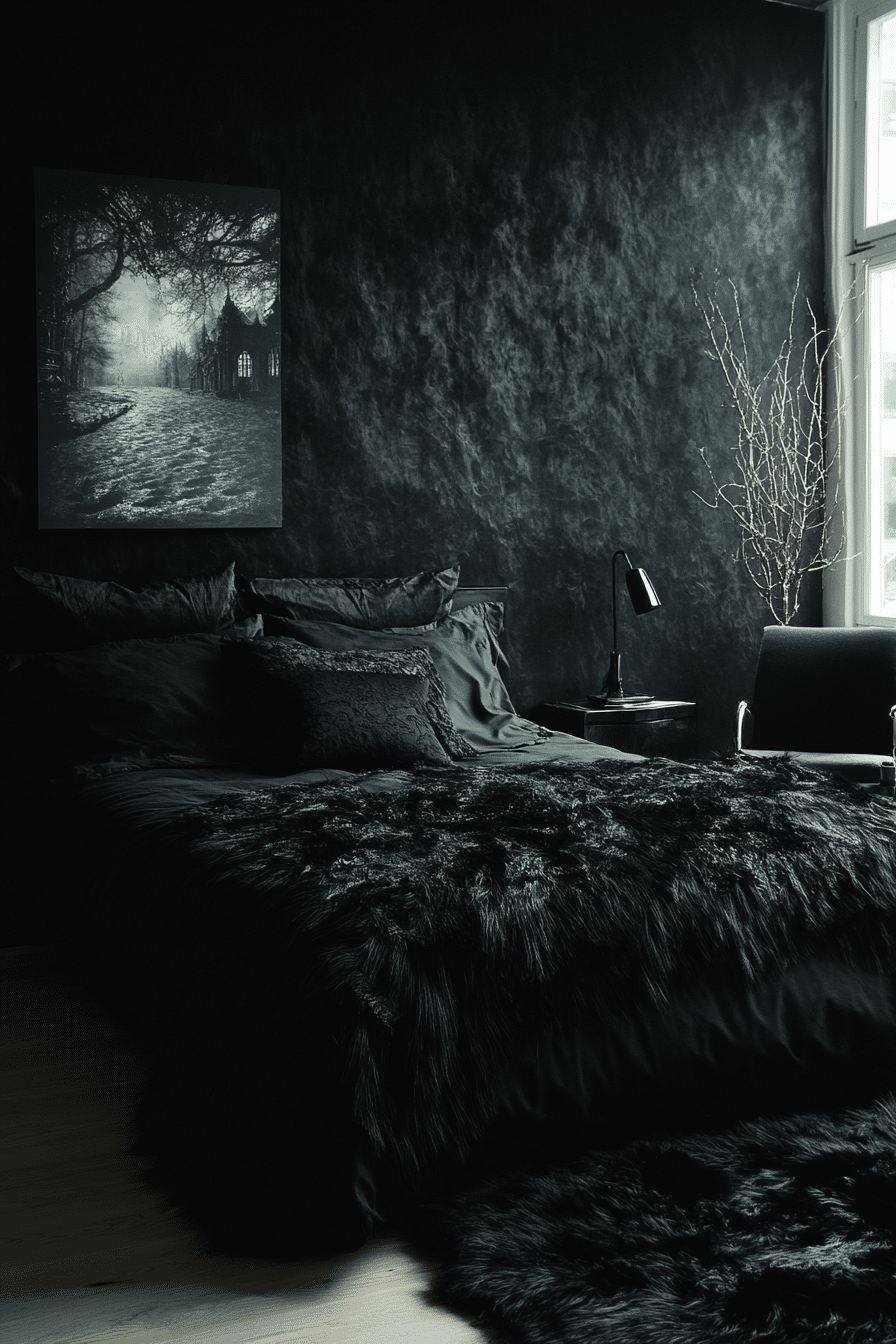 19 Gothic Bedroom Ideas That Highlight Rich Textures and Dark Tones