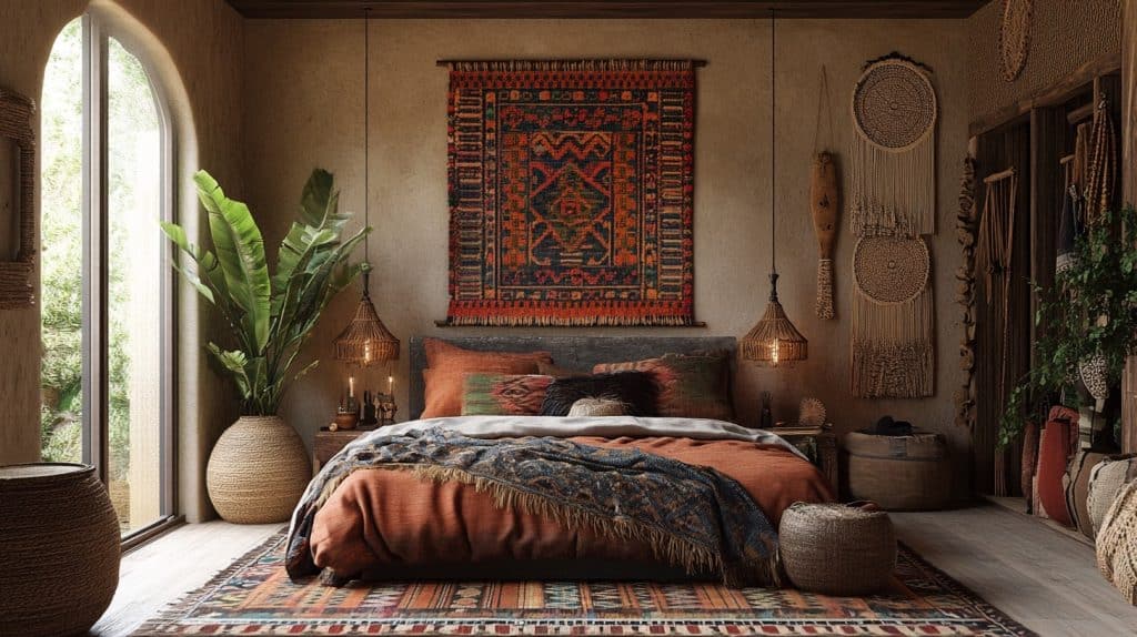 rustic boho witchy bedroom