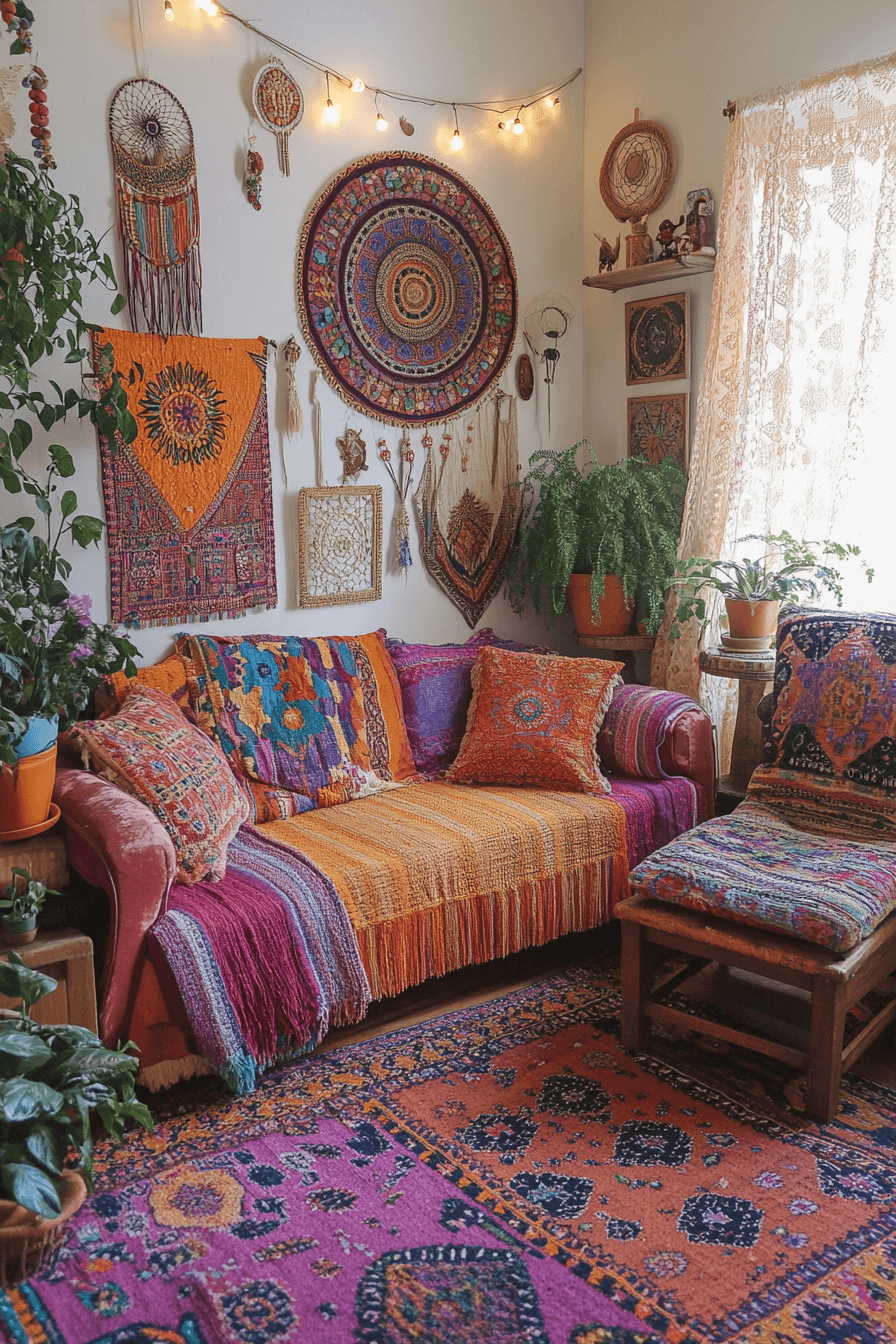 25 Boho Maximalist Living Room Ideas for a Rich and Playful Living Area
