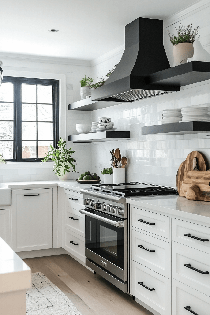25 Black and White Modern Kitchen Ideas to Add Elegance and Clean Lines to Your Kitchen