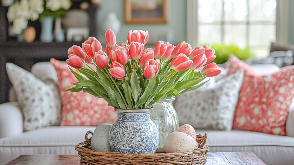 easter living room decor