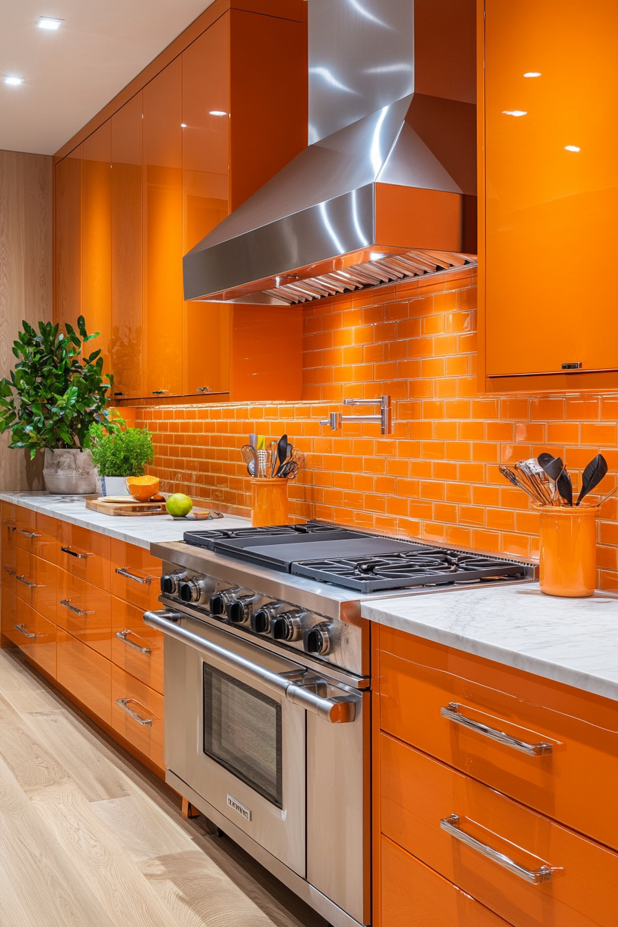 Orange Kitchen Cabinets: Transforming Your Space with Vibrant Energy