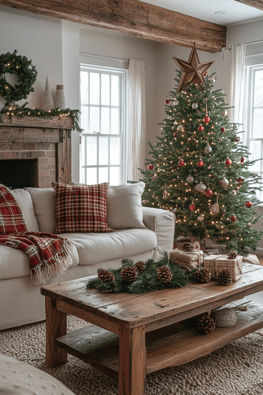 29 Farmhouse Christmas Decor Ideas That Wrap Your Home in Country Christmas Spirit