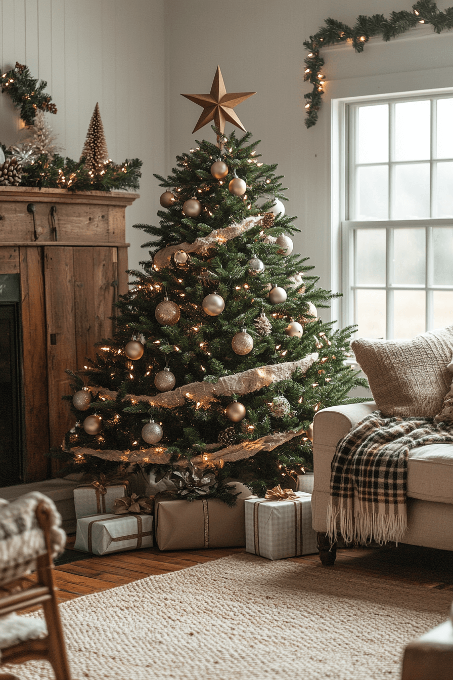 29 Farmhouse Christmas Decor Ideas That Wrap Your Home in Country Christmas Spirit