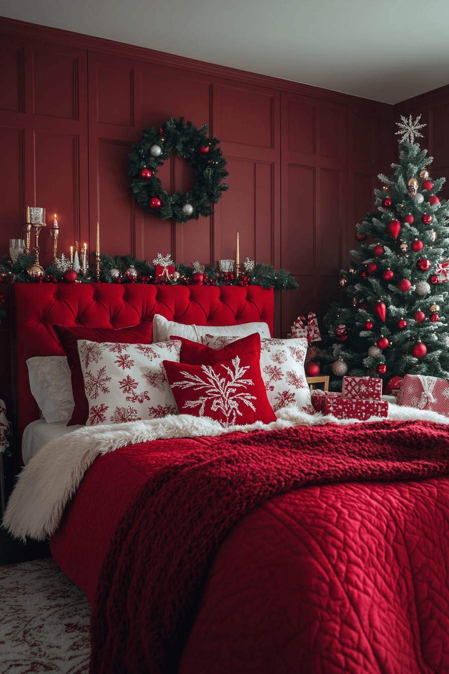29 Christmas Bedroom Ideas That Make Your Space Shine With Christmas Spirit