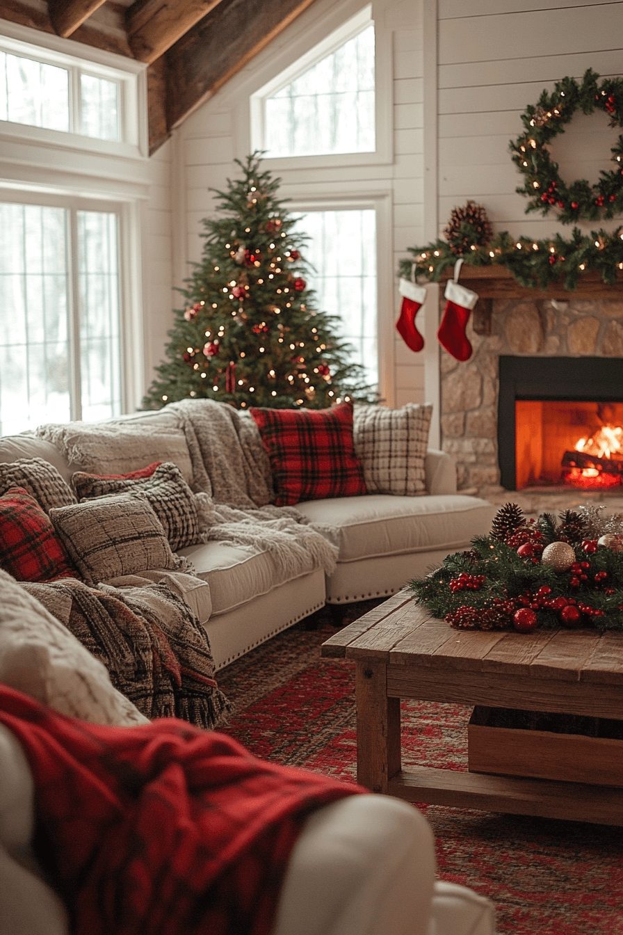 29 Farmhouse Christmas Decor Ideas That Wrap Your Home in Country Christmas Spirit