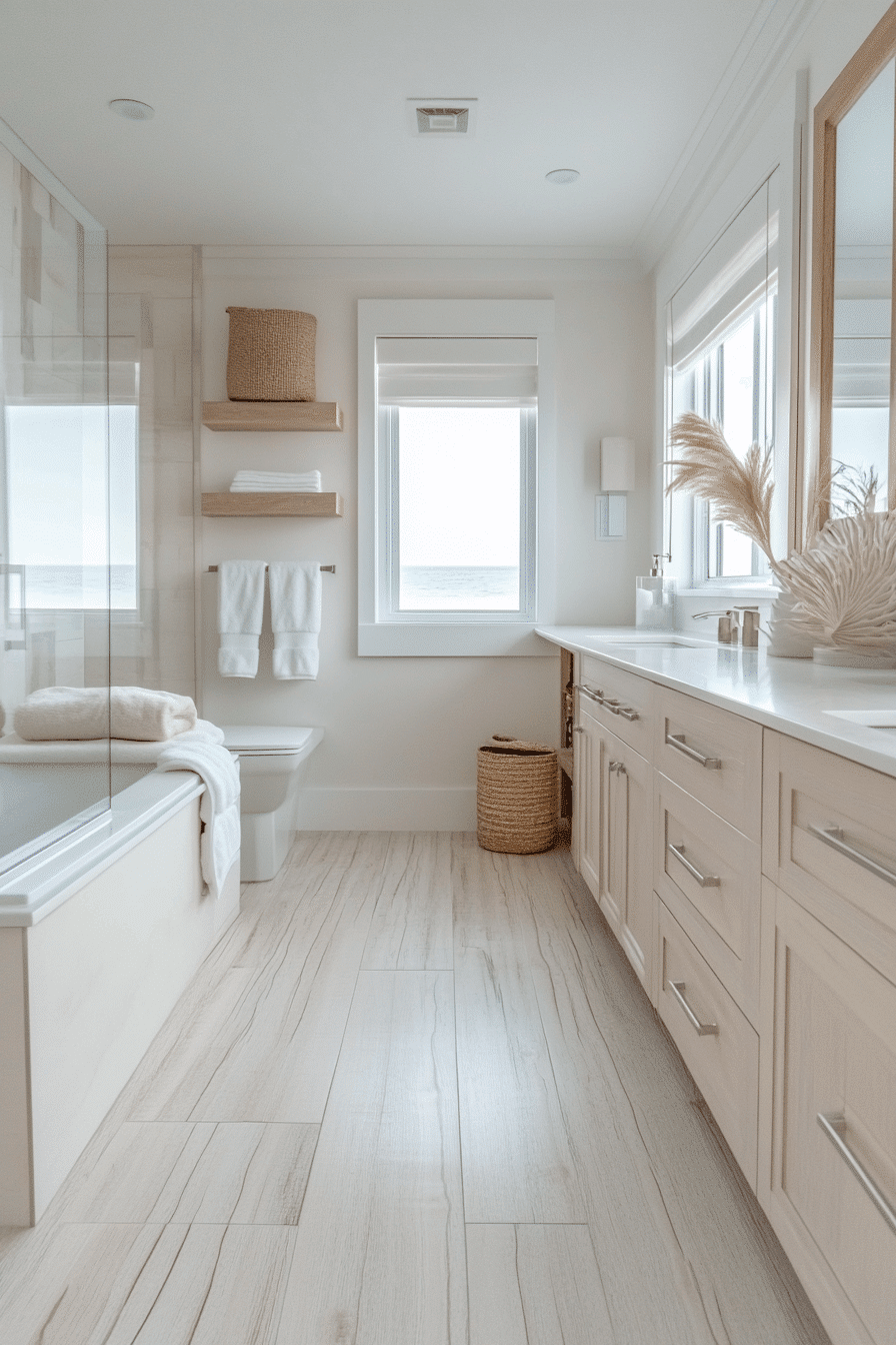 27 Coastal Modern Bathroom Ideas That Bring The Beach Home In Style