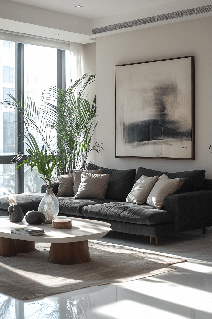 27 Dark Grey Sofa Living Room Ideas Worth Stealing Right Now