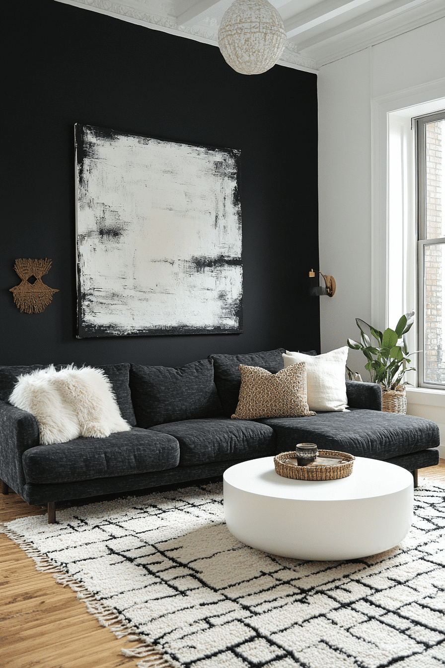 27 Dark Grey Sofa Living Room Ideas Worth Stealing Right Now