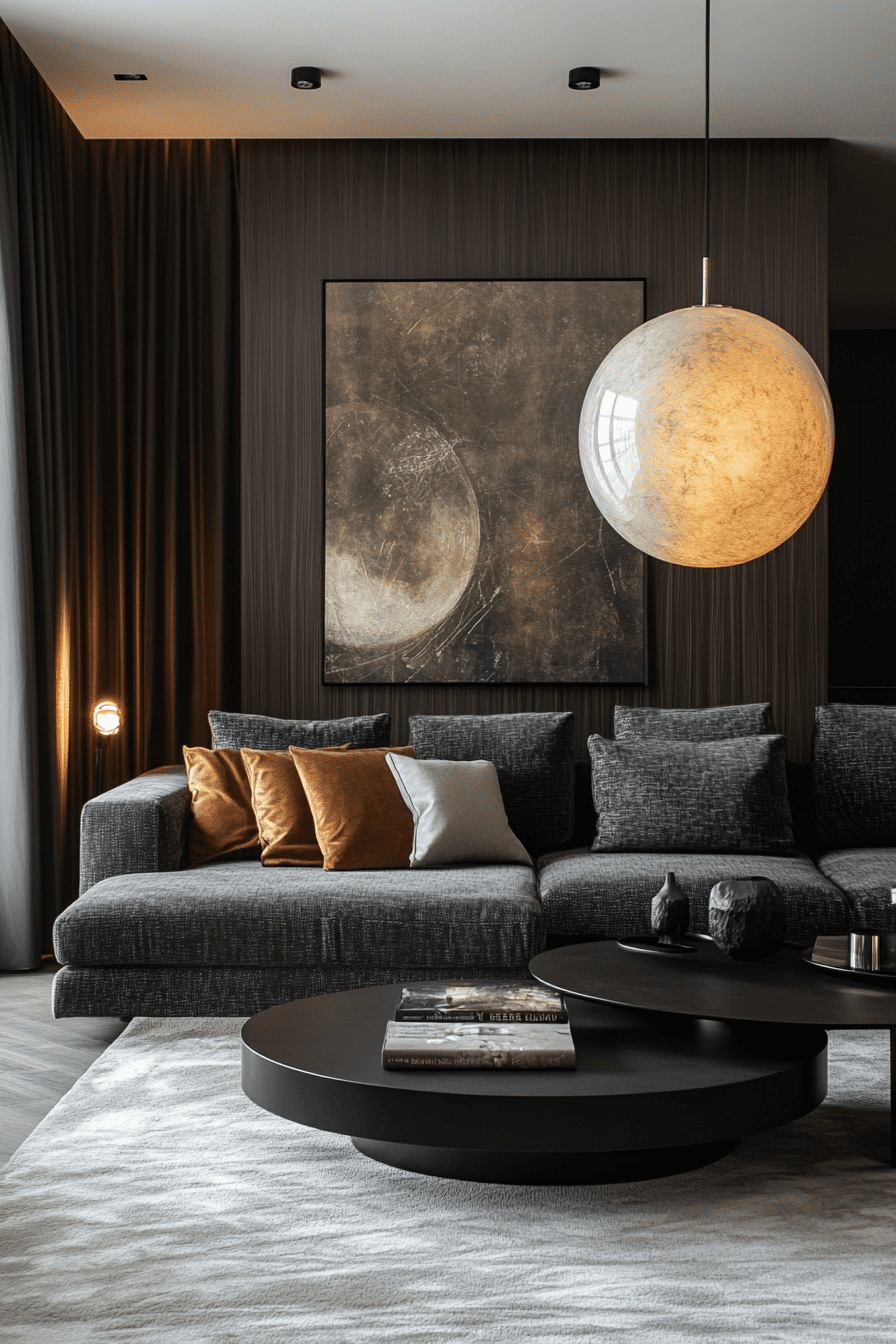 27 Dark Grey Couch Living Room Ideas That Radiate Modern Elegance