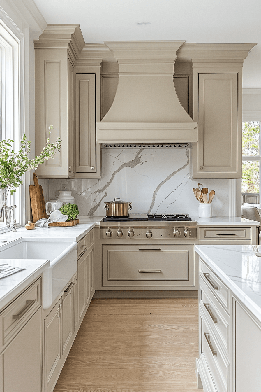 27 Light Taupe Kitchen Cabinets That Hit the Perfect Balance