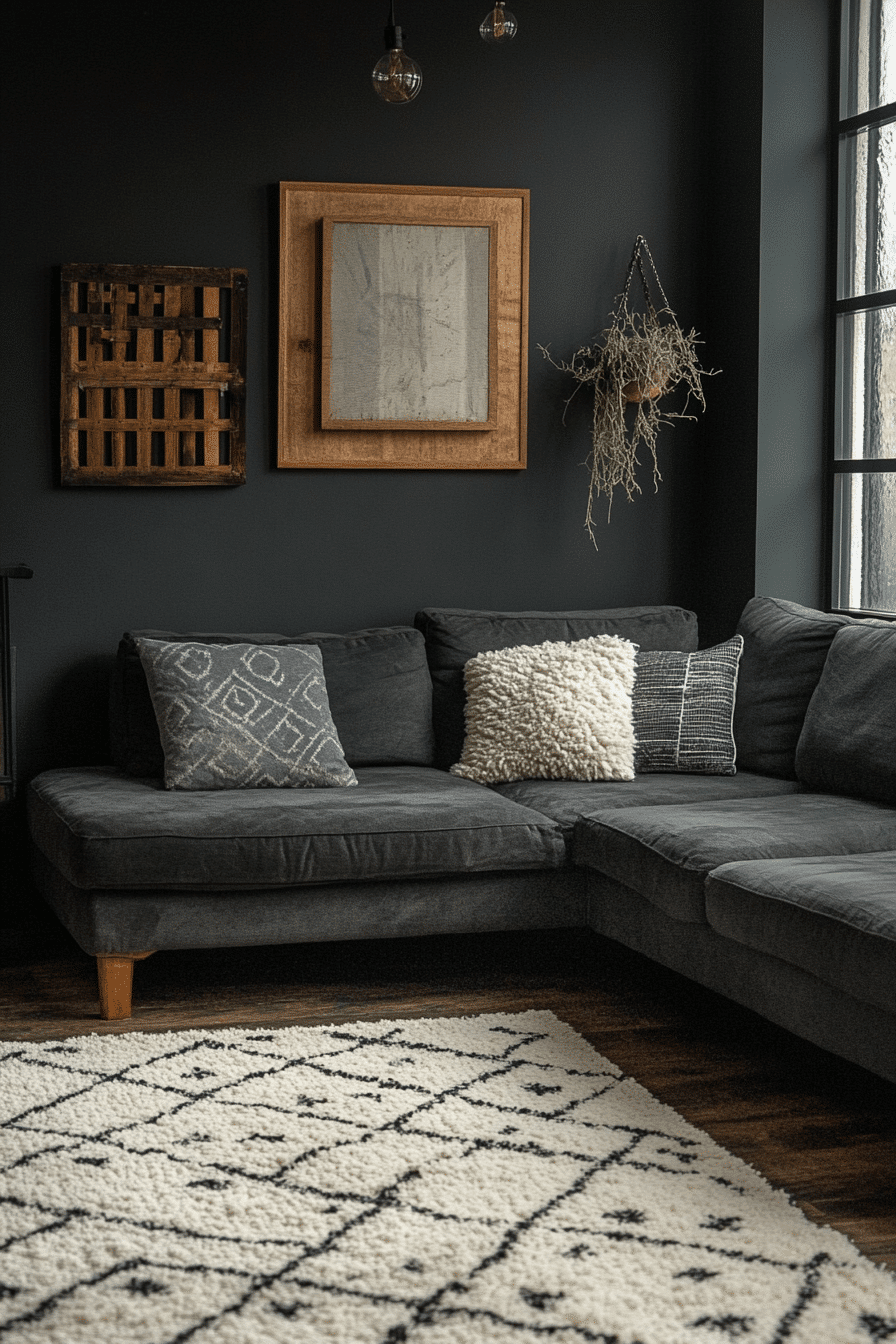 27 Dark Grey Couch Living Room Ideas That Radiate Modern Elegance