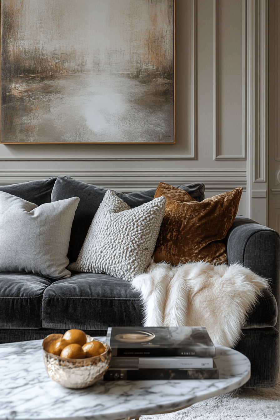27 Dark Grey Sofa Living Room Ideas Worth Stealing Right Now