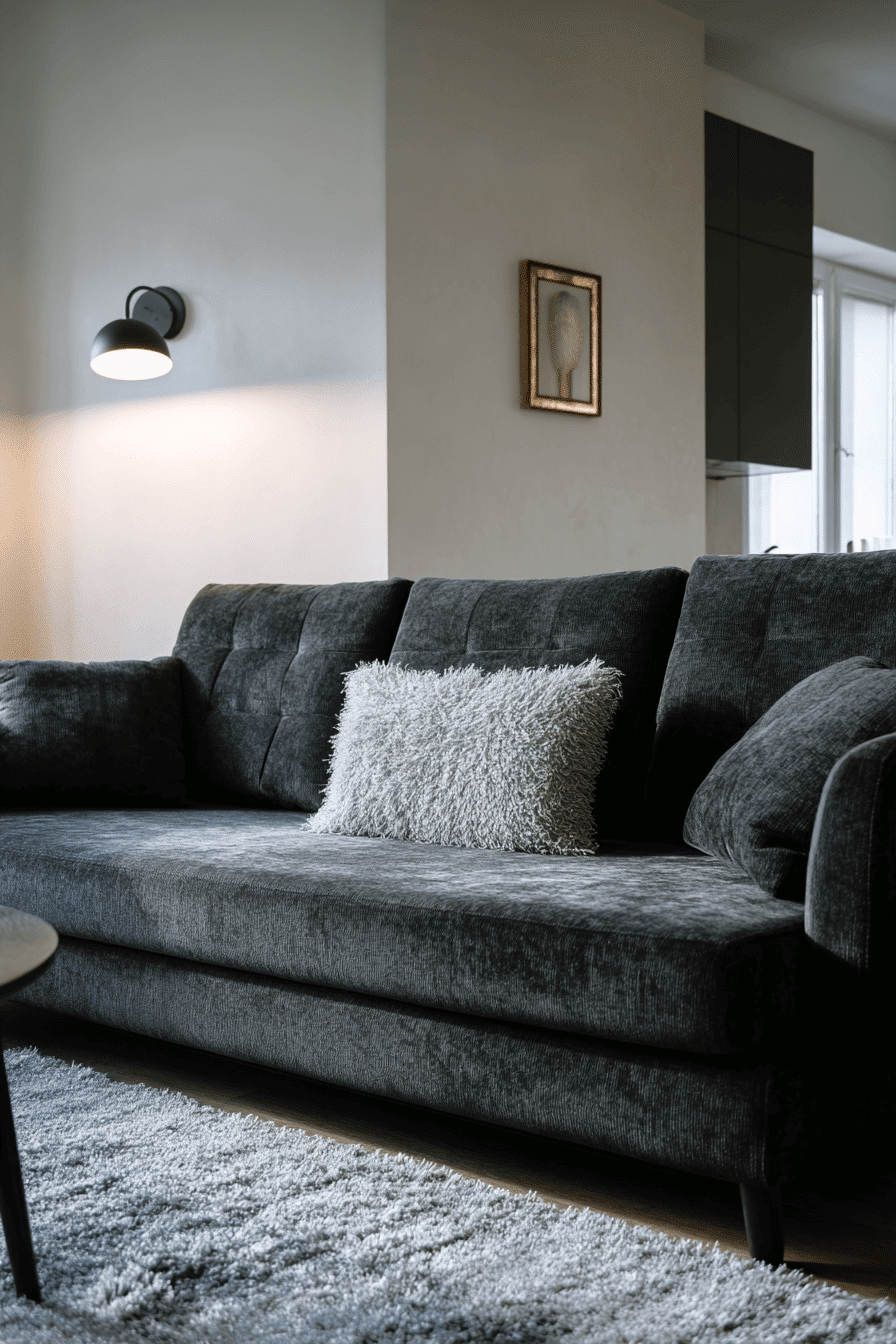 27 Dark Grey Couch Living Room Ideas That Radiate Modern Elegance
