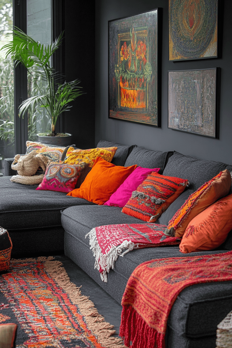27 Dark Grey Couch Living Room Ideas That Radiate Modern Elegance