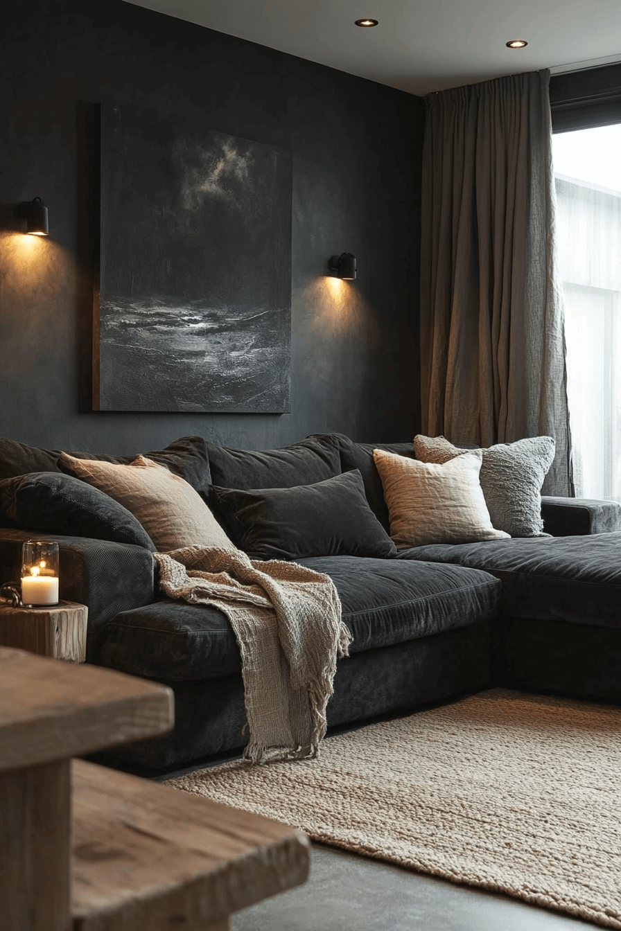 27 Dark Grey Living Room Ideas That Nail Cozy Sophistication