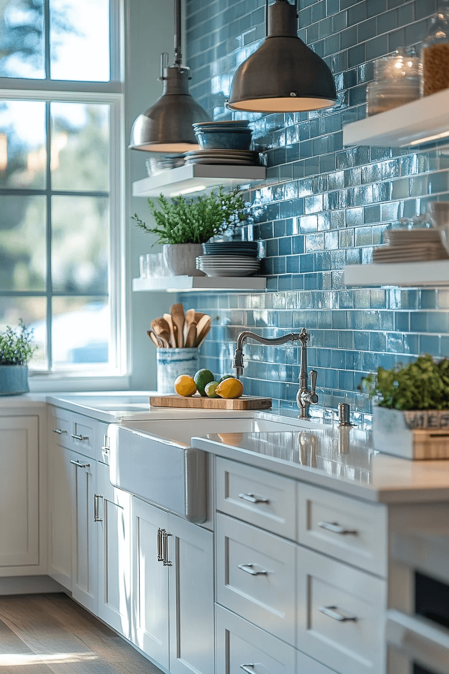 27 Coastal Kitchen Backsplash Ideas That Bring The Beach Into Your Home