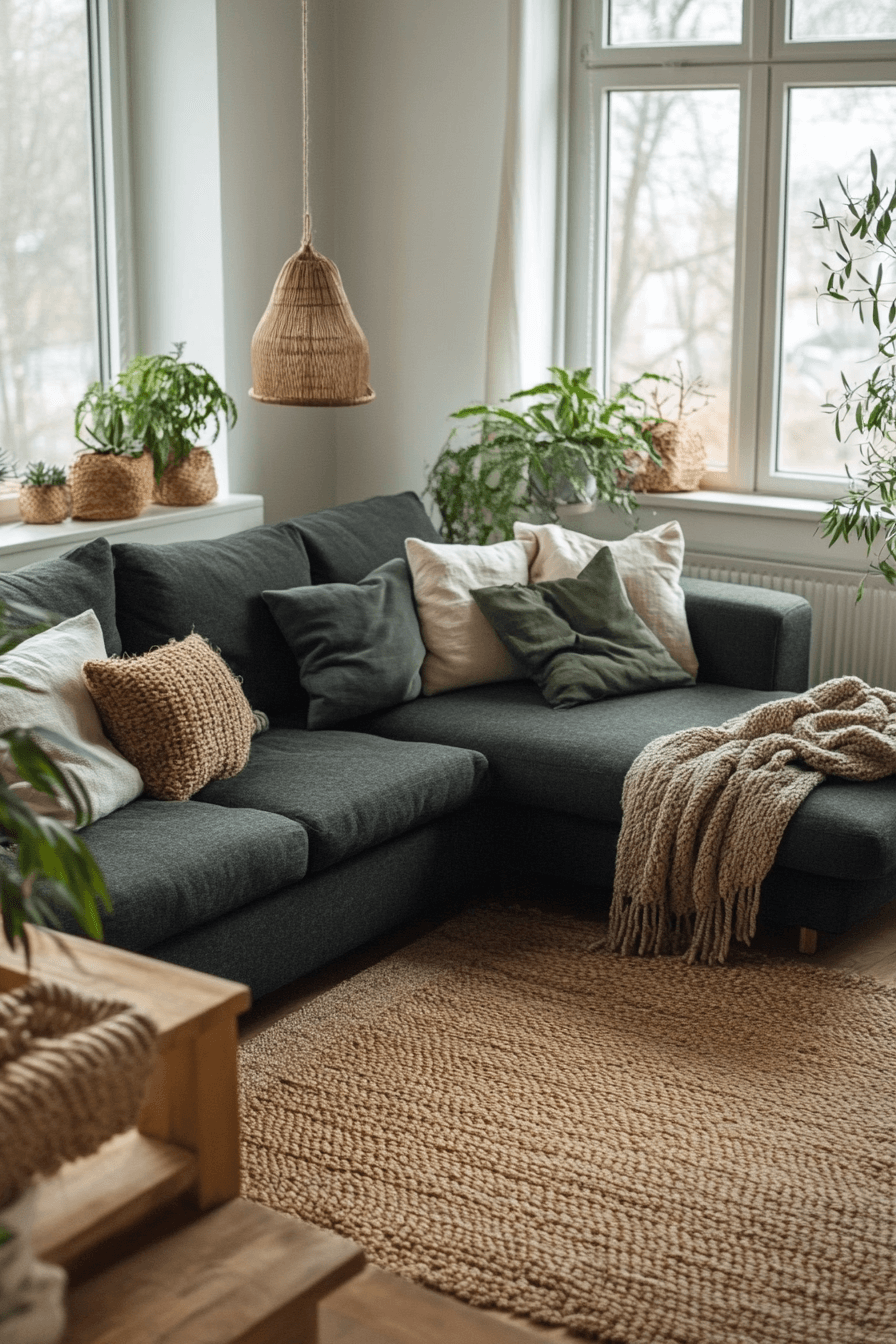 27 Dark Grey Sofa Living Room Ideas Worth Stealing Right Now