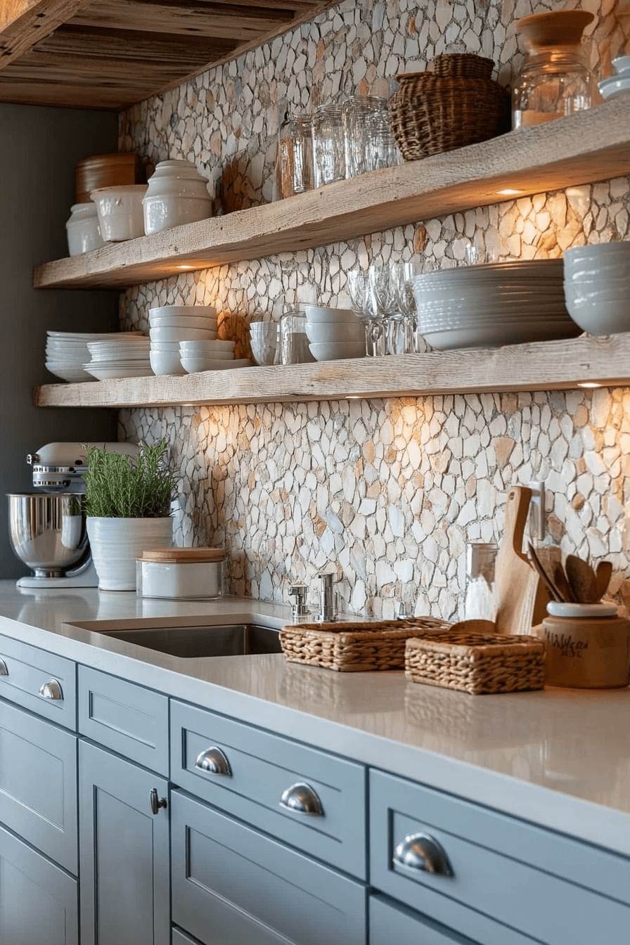 27 Coastal Kitchen Backsplash Ideas That Bring The Beach Into Your Home