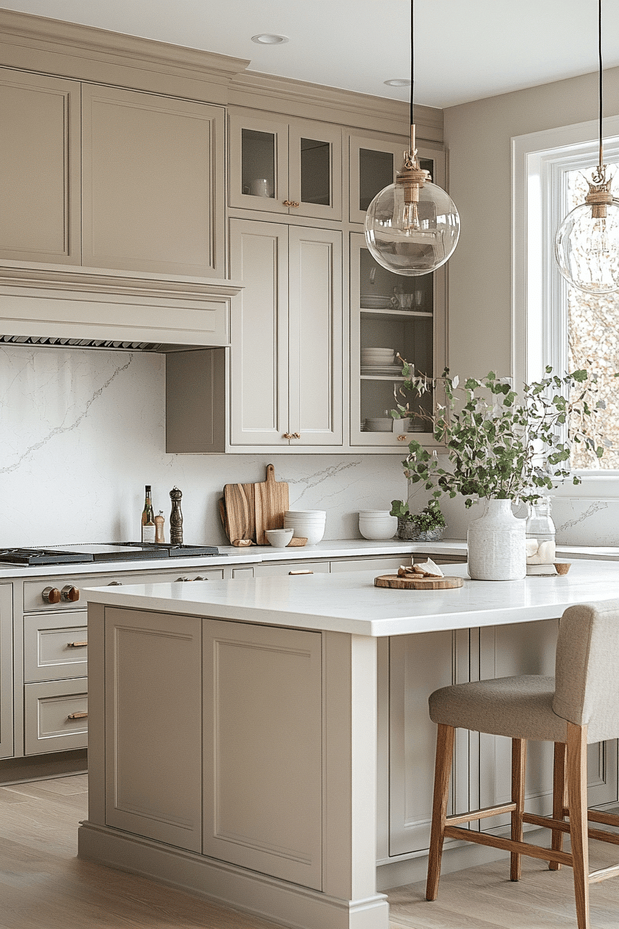 27 Light Taupe Kitchen Cabinets That Hit the Perfect Balance