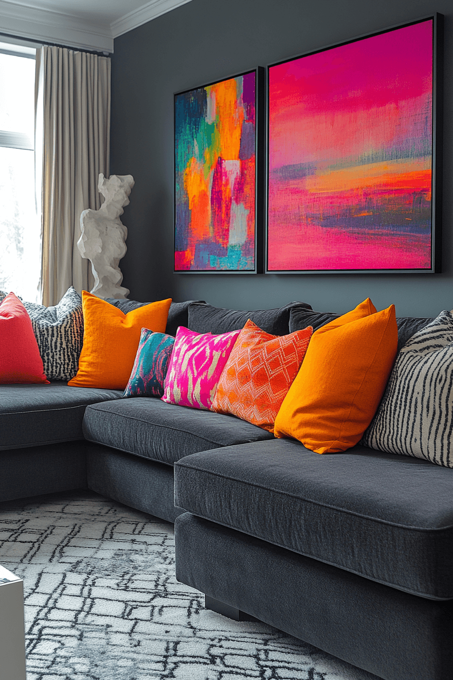 27 Dark Grey Couch Living Room Ideas That Radiate Modern Elegance