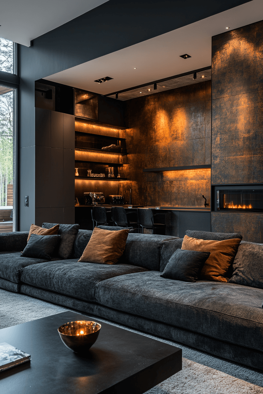 27 Dark Grey Couch Living Room Ideas That Radiate Modern Elegance