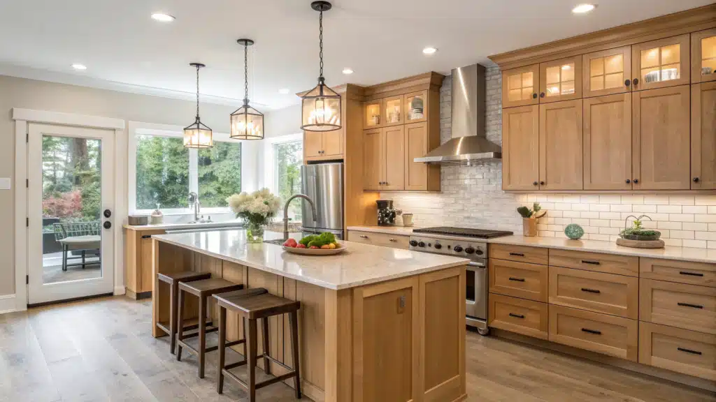 maple kitchen cabinets