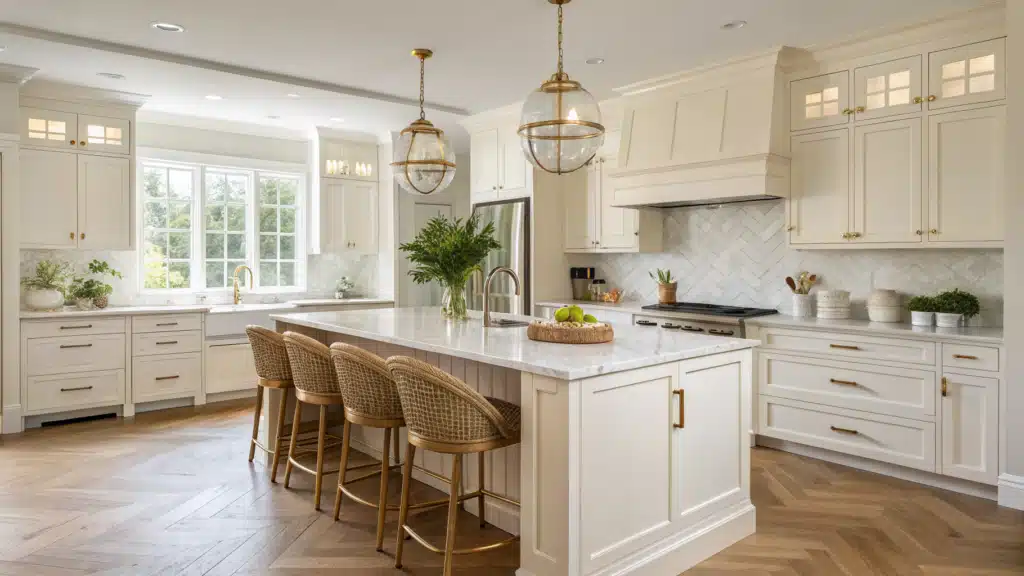 off white kitchen cabinets